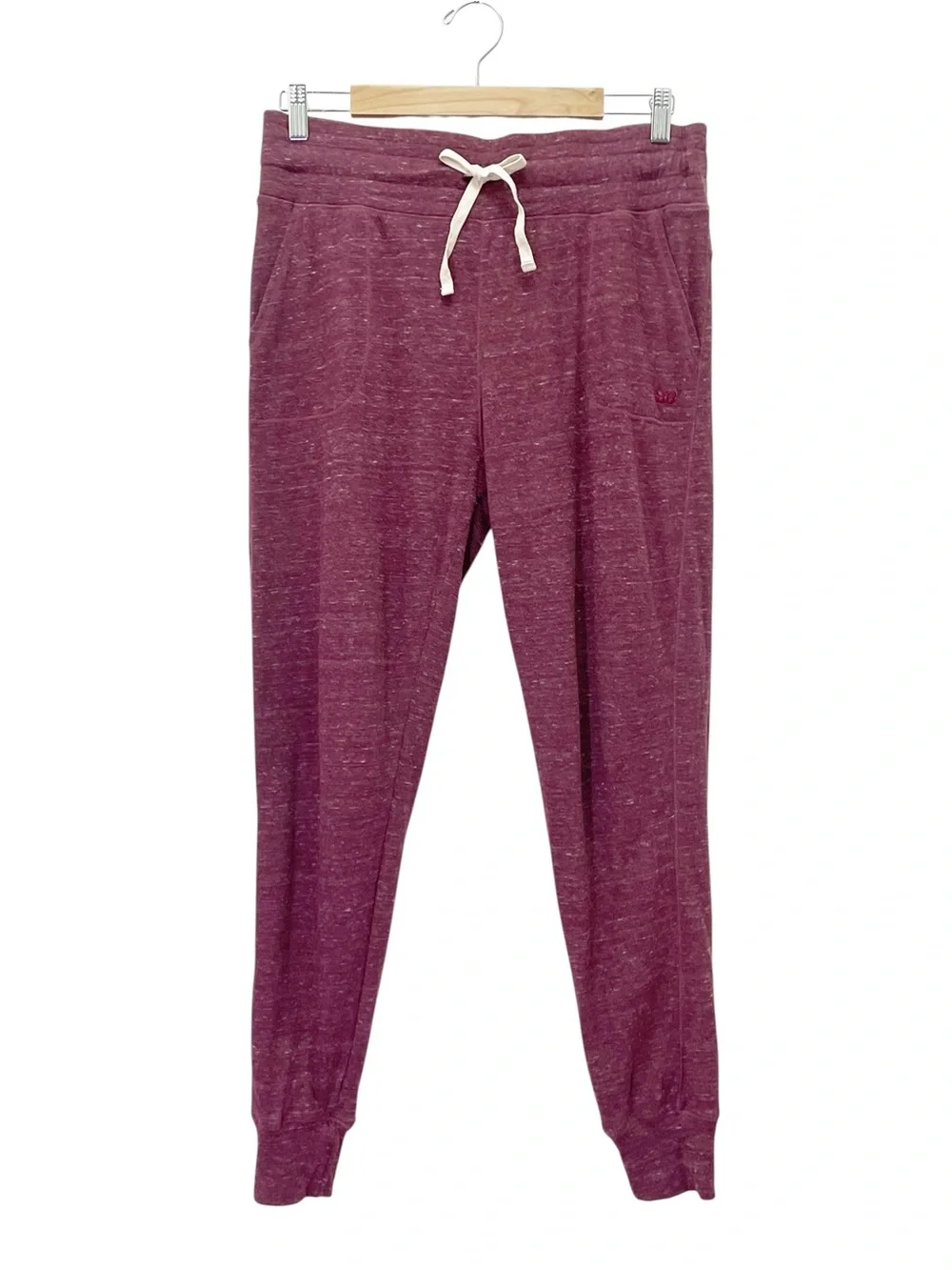 Albion Fit Cabin Fever Pajama Lounge Set Sz Medium Heather Maroon Henley Joggers